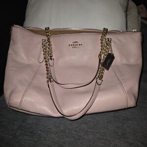 Coach tote bag, pink